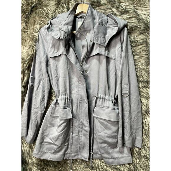 Avec Les‎ Fillies Gray Hooded Lyocell Jacket Women's XS - Picture 1 of 3